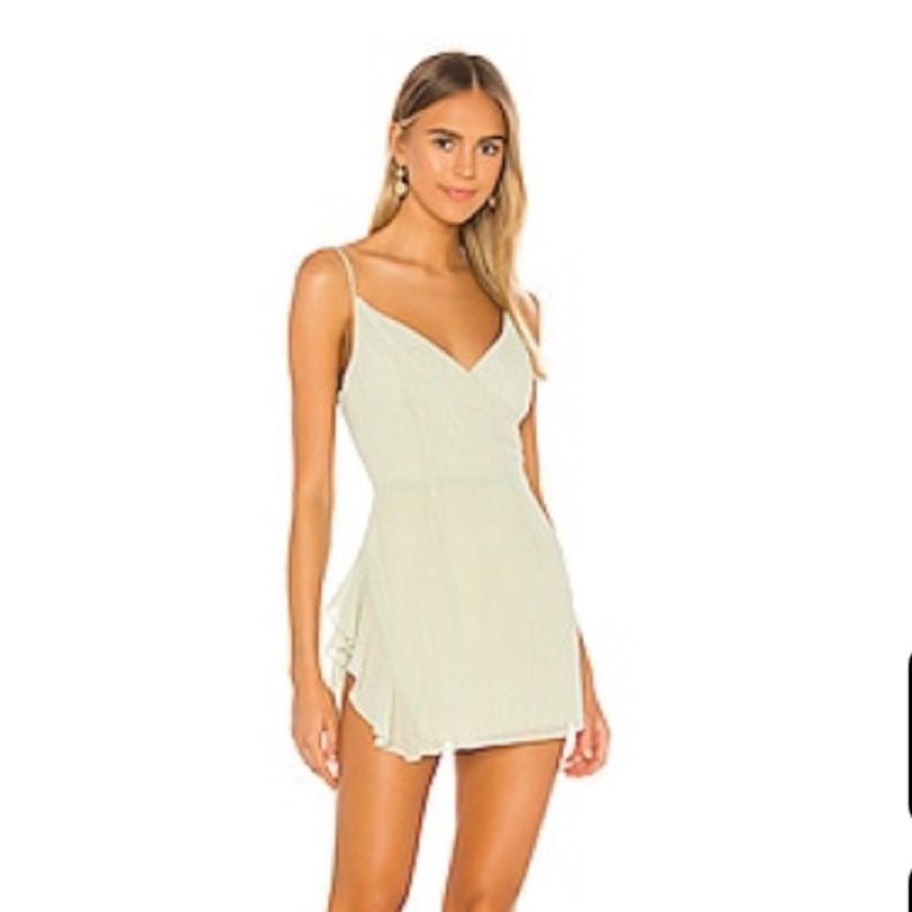 Kina Mini Dress Superdown Sage Metallic Medium